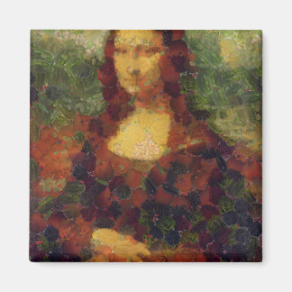 Imán Mona Lisa Lettuce Bella Artes Vegan Spoof