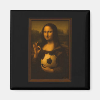 Imán Mona Lisa Loves Soccer 