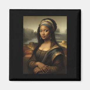 Imán Mona Lisa Negra Historia Negra Estadounidense Mon