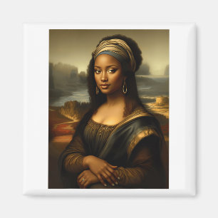 Imán Mona Lisa Negra Historia Negra Estadounidense Mon