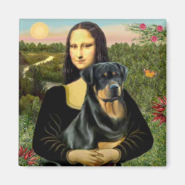 Imán Mona Lisa - Rottweiler (#3) (Frente)