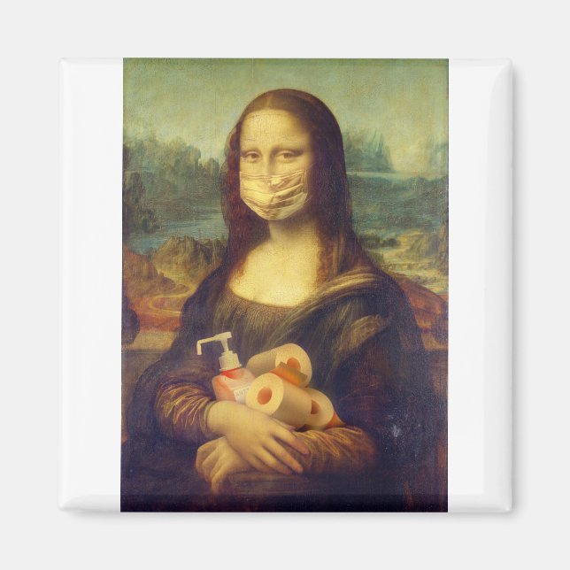 Imán Mona Lisa Se Levantó (Frente)