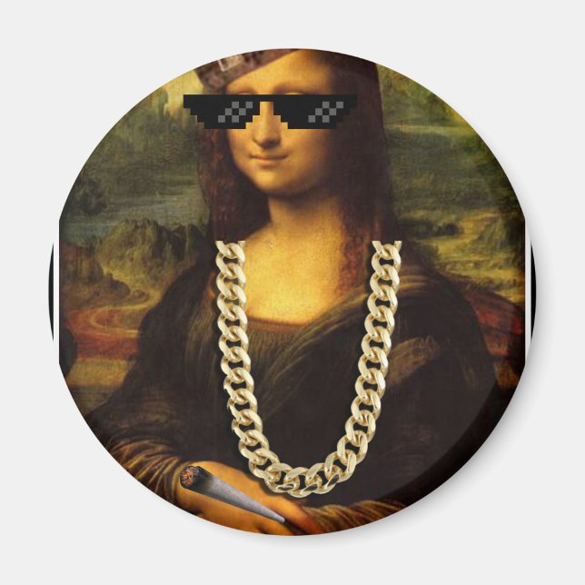 Imán Mona Lisa Thug Life Art Life (Frente)