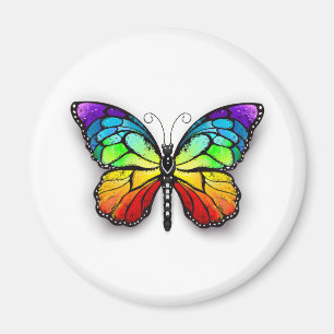 Imán Monarca de mariposa arcoiris