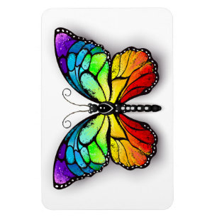 Imán Monarca de mariposa arcoiris