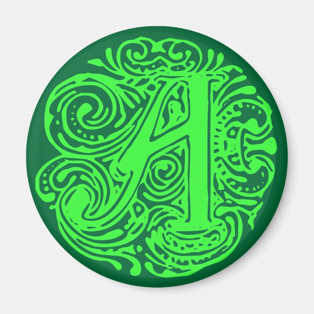 Imán Monarquia Verde "A" (Frente)