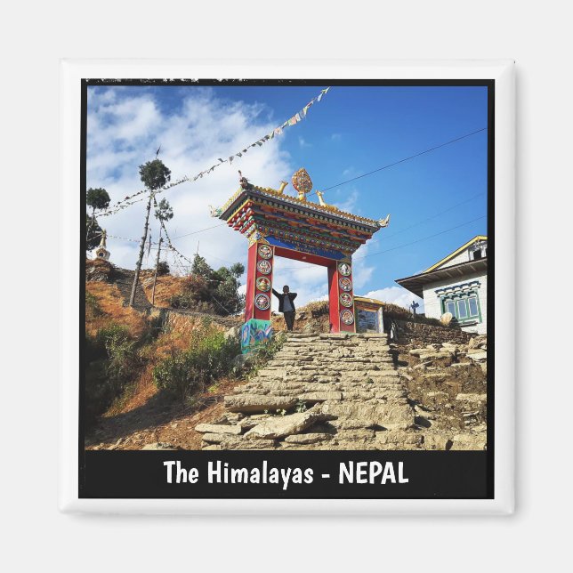 Imán Monasterio de Karikola, vistas a la ruta del Evere (Frente)