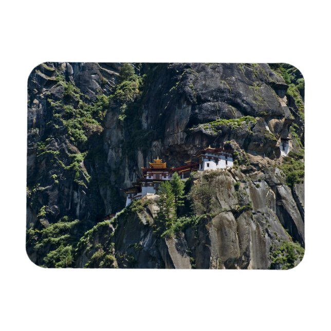 Imán Monasterio de Taktsang en el acantilado, Paro, But (Horizontal)
