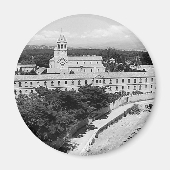 Imán Monasterio vintage de Cannes Saint-Honorat (Frente)