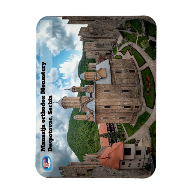Imán MONASTERIOS SERBIOS - Monasterio de Manasija 2 (Vertical)