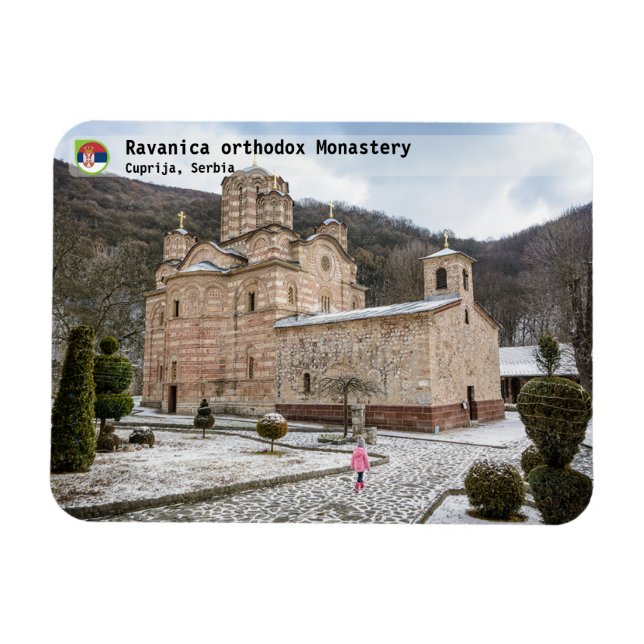 Imán MONASTERIOS SERBIOS - Monasterio de Ravanica 2 (Horizontal)