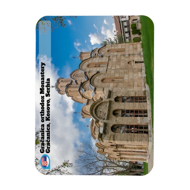 Imán MONASTERIOS SERBIOS Monasterio ortodoxo Gračanica (Vertical)