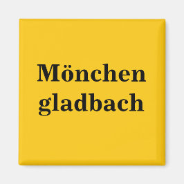 Imán Mönchengladbach Schild Gold Gleb