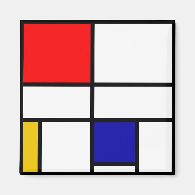Imán Mondrian 3 (Frente)