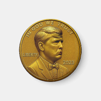 Imán moneda de EE. UU. de Donald Trump 1 centavo Améric