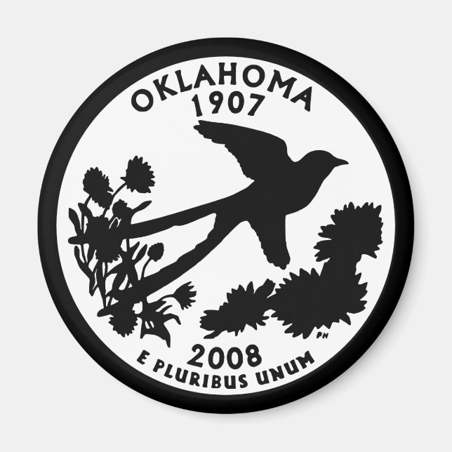 Imán Moneda de Oklahoma (Frente)