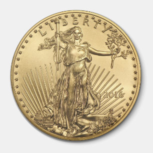 Imán Moneda de oro