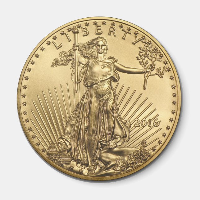 Imán Moneda de oro (Frente)
