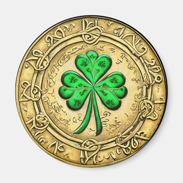 Imán Moneda de oro de San Patricio (Frente)