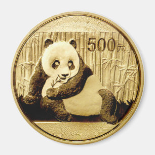 Imán Moneda de oro Panda