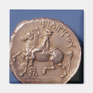Imán Moneda de plata de Philip II de Macedon