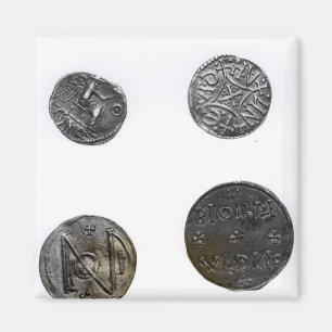 Imán Monedas de Cunobelinus o Cymbeline, rey de Mercia