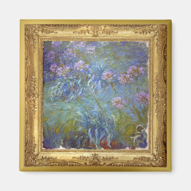Imán Monet Agapanthus Flores Masterpiece Magnet (Frente)