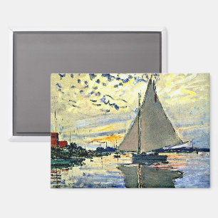Imán Monet - Barco de vela en Le Petit GENNEVILLIERS