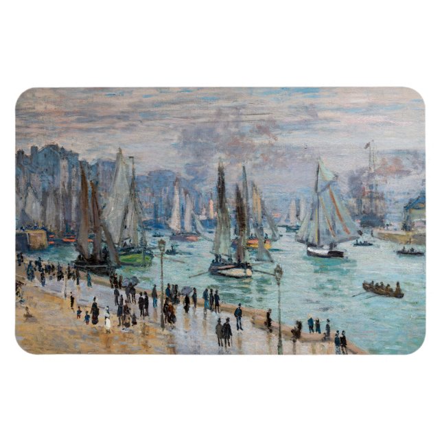 Imán Monet - Barcos pesqueros salen del puerto, Le Havr (Horizontal)