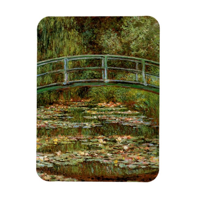 Imán Monet French Bridge Art (Vertical)