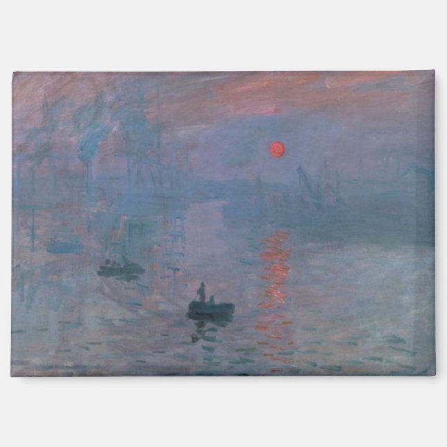 Imán Monet, Impresión al amanecer (Anverso)