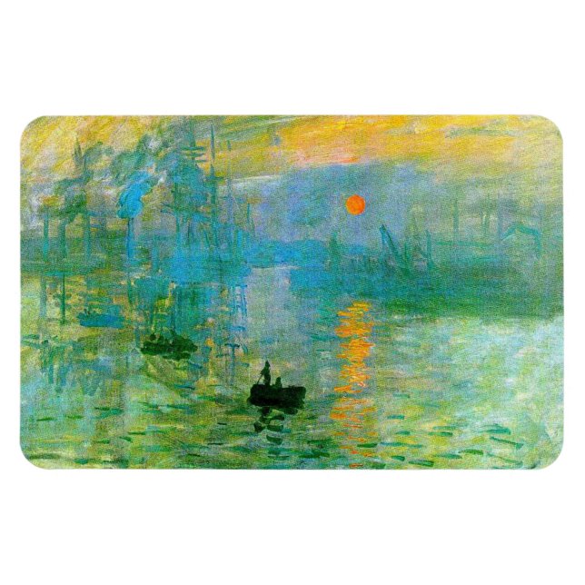 Imán Monet Impresionsionismo Sunrise Magnet (Horizontal)