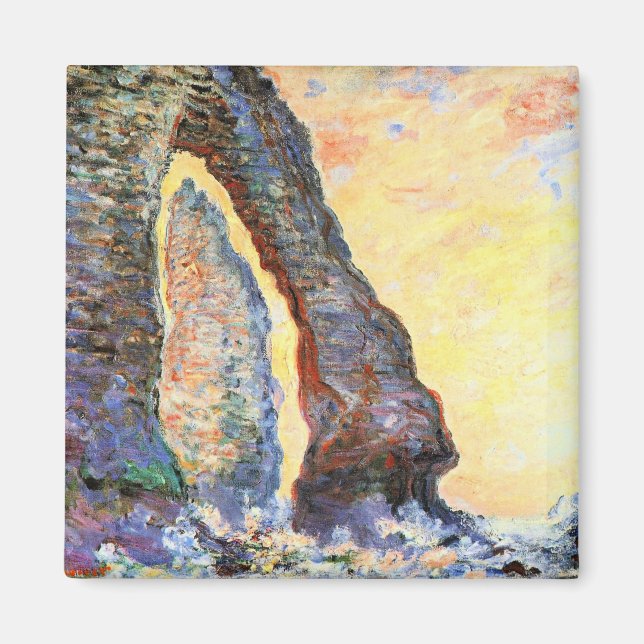 Imán Monet - La aguja de roca vista a través de Porte d (Frente)