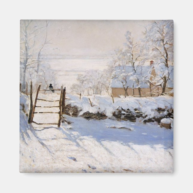Imán Monet - La urraca (Frente)