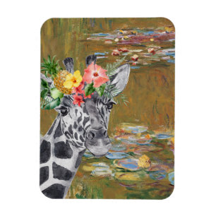 Imán Monet Lily Pond y Giraffe
