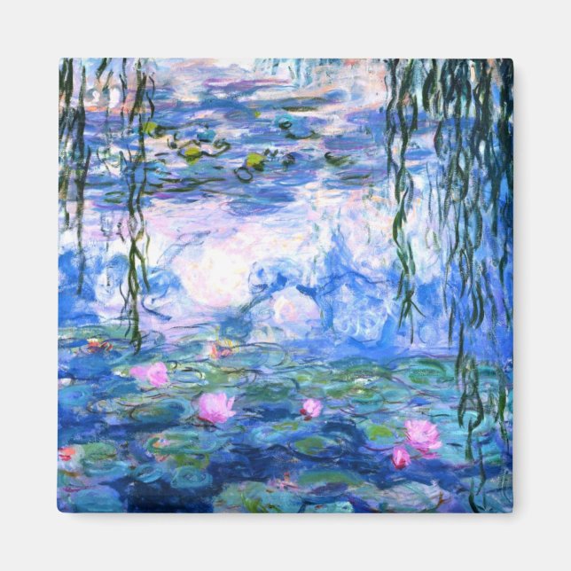 Imán Monet Pink Water Lilies (Frente)