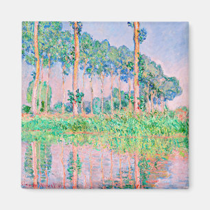 Imán Monet - Poplares, efecto rosa