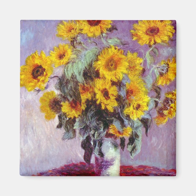 Imán Monet Sunflowers (Frente)