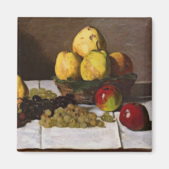 Imán Monet - Vida fija con orejas y uvas (Frente)