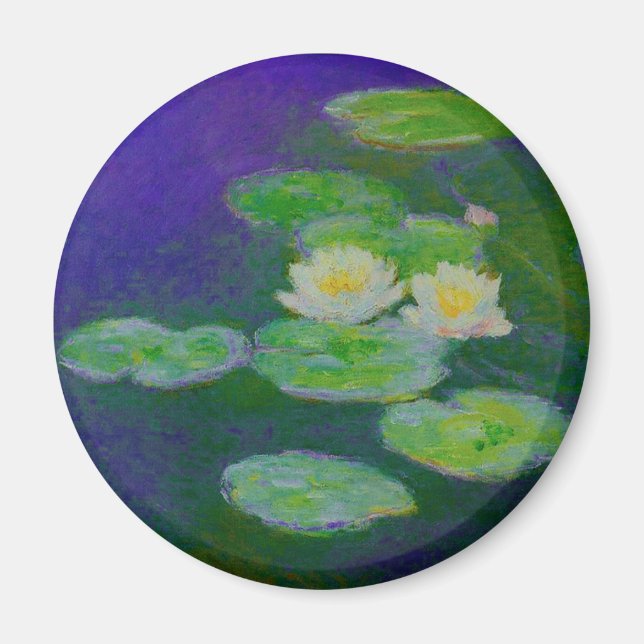 Imán Monet Water Lilies 1897 Magnet (Frente)