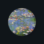 Imán Monet Water Lilies 1916 Magnet<br><div class="desc">Monet Water Lilies 1916 imán. Pintura de óleo sobre lienzo de 1916. El impresionista francés Claude Monet sigue siendo famoso y querido por las pinturas de nenúfares que creó en su estanque de jardín en Giverny. Esta pintura específica de nenúfares es de 1916 y revela el avance de Monet hacia...</div>