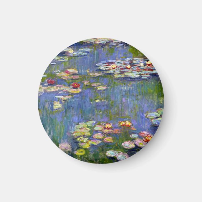 Imán Monet Water Lilies 1916 Magnet (Frente)