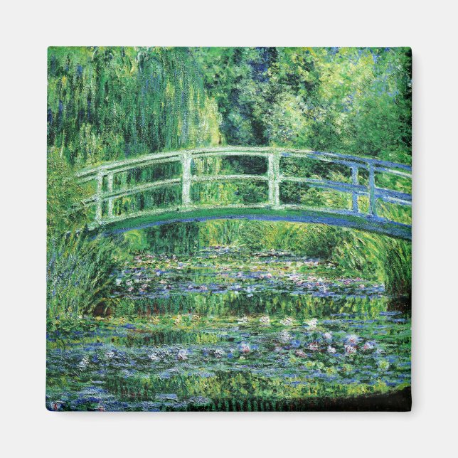 Imán Monet Water Lilis y el Puente Japonés (Frente)