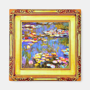 Imán Monet Waterlilies Enmarcado, Bella Artes