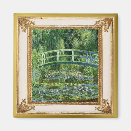 Imán Monet Waterlilies y Bridge Masterpiece Magnet
