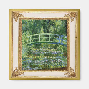 Imán Monet Waterlilies y Bridge Masterpiece Magnet