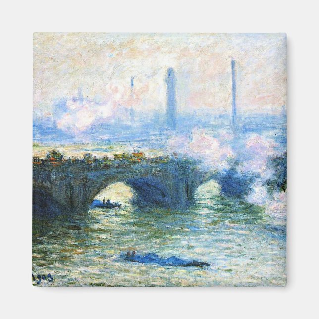 Imán Monet - Waterloo Bridge, London  (Frente)