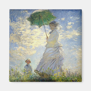 Imán Monet's Woman with a Parasol (Paseo / Paseo)
