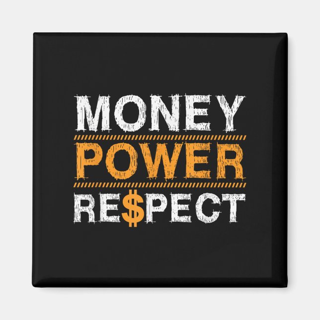 Imán Money Wer Respect Rap Lover Entrepreneur Christmas (Frente)