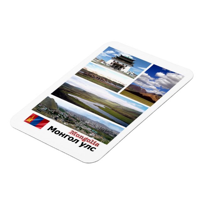 Imán Mongolia - Mosaico - Magnet (Lado Izquierdo)